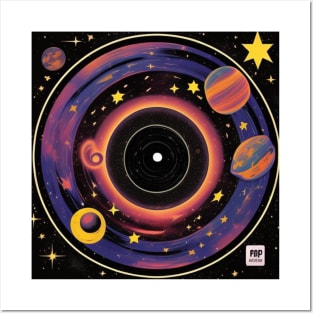 Galaxy Space Record Store Vinyl LP Music Cover Posters and Art